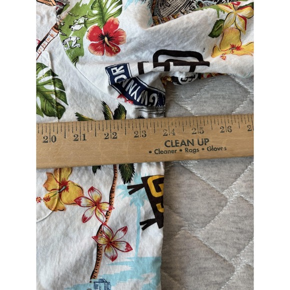 San Diego Padres Shirt Mens Medium White MLB Baseball Reyn Spooner Hawaiian - Picture 7 of 7